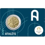 2024 2 Euro Olimpiadi di Parigi 2024 FDC in coin card A Francia fronte