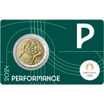 2024 2 Euro Olimpiadi di Parigi 2024 FDC in coin card P Francia fronte