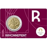2024 2 Euro Olimpiadi di Parigi 2024 FDC in coin card R Francia fronte
