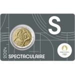 2024 2 Euro Olimpiadi di Parigi 2024 FDC in coin card S Francia fronte