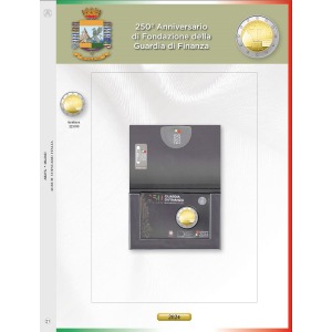 Foglio 2 Euro Italia 2024 Guardia di Finanza in folder Abafil