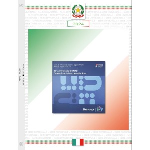 Foglio SERIE DIVISIONALE con argento ITALIA 2024 Abafil