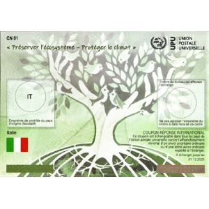 2021 Buono di Risposta Internazionale Coupon Reponse International modello Abidjan 1 v. Italia 1
