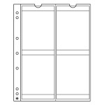 Fogli trasparenti NUMIS 66 a 4 tasche da 66 mm 5 pz. Leuchtturm