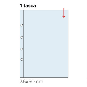 Inserti trasparenti per TITANO LUSSO a 1 tasca in K211 5 pz. Master Phil