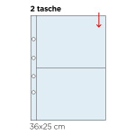 Inserti trasparenti per TITANO LUSSO a 2 tasche in K211 5 pz. Master Phil