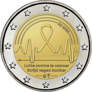2024 2 Euro Lotta contro il cancro in Belgio Belgio