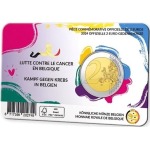 2024 2 Euro Lotta contro il cancro in Belgio FDC in coin card versione olandese Belgio retro Belgio