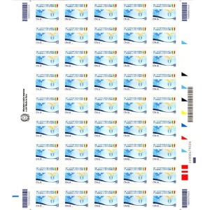 2024 50° del primo scudetto della SS Lazio 1 foglio da 45 v. Italia