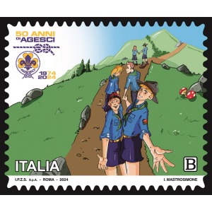2024 50° dell Associazione Guide e Scouts Cattolici Italiani AGESCI 1 v. Italia