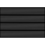 APPROVAL CARDS neri grandi in PVC rigido a 4 strisce da 30 mm 10 pz. Lindner 1