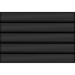 APPROVAL CARDS neri grandi in PVC rigido a 5 strisce da 24 mm 10 pz. Lindner 1