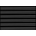 APPROVAL CARDS neri grandi in PVC rigido a 6 strisce da 19 mm 10 pz. Lindner 1