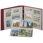Cartella a 4 anelli per cartoline REGULAR XL senza custodia Bordeaux Lindner 2