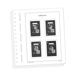 Faroer Crypto stamps 2023 Con taschine Leuchtturm