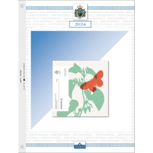 Foglio SERIE DIVISIONALE con argento SAN MARINO 2024 Abafil