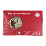 2024 2 Euro Rita Levi Montalcini FDC in folder Italia 3
