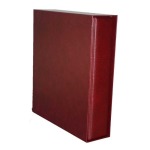 Cartella a 3 anelli UNIPLATE LUXUS con custodia bordeaux Lindner 3