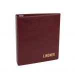Cartella a 3 anelli UNIPLATE LUXUS senza custodia bordeaux Lindner 1