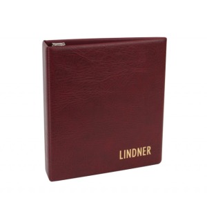 Cartella a 3 anelli UNIPLATE LUXUS senza custodia bordeaux Lindner 1
