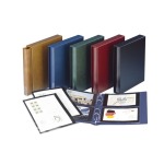 Cartella a 4 anelli RONDO con custodia Blu Lindner 3