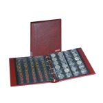 Cartella a 4 anelli RONDO con custodia Bordeaux Lindner 2