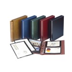 Cartella a 4 anelli RONDO con custodia Bordeaux Lindner 3