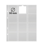 Fogli Multi Collect a 12 tasche per monete da 50 mm e oblo 5 pz. Lindner 1