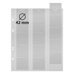 Fogli Multi Collect a 15 tasche per monete da 42 mm 5 pz. Lindner 1