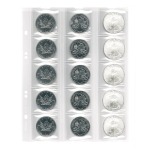 Fogli Multi Collect a 15 tasche per monete da 42 mm 5 pz. Lindner 3
