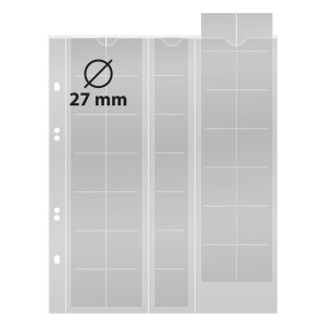 Fogli Multi Collect a 35 tasche per monete da 27 mm 5 pz. Lindner 1