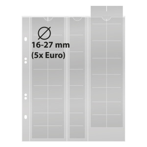 Fogli Multi Collect a 40 tasche per 5 serie da 8 monete Euro 5 pz. Lindner 1