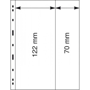 Fogli UNIPLATE a 2 tasche verticali miste 5 pz. Lindner 1