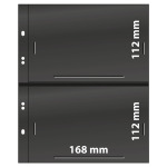 Fogli neri Multi Collect a 2 tasche medie 10 pz. Lindner 1