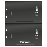 Fogli neri Multi Collect a 2 tasche strette 10 pz. Lindner 1