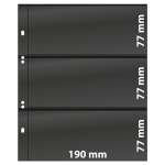 Fogli neri Multi Collect a 3 tasche 10 pz. Lindner 1