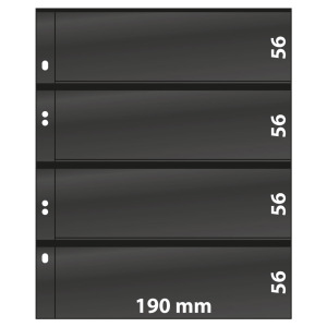 Fogli neri Multi Collect a 4 strisce 10 pz. Lindner 1