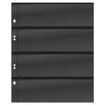 Fogli neri Multi Collect a 4 strisce 10 pz. Lindner 2