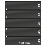 Fogli neri Multi Collect a 5 strisce 10 pz. Lindner 1