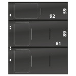 Fogli neri Multi Collect a 8 tasche miste 10 pz. Lindner 1