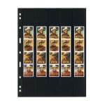Fogli neri UNIPLATE a 5 tasche verticali miste 5 pz. Lindner 1