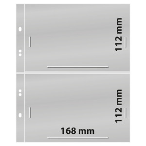 Fogli trasparenti Multi Collect a 2 tasche medie 10 pz. Lindner 1