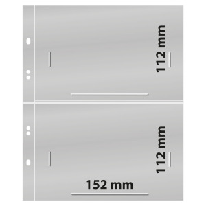 Fogli trasparenti Multi Collect a 2 tasche strette 10 pz. Lindner 1