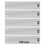 Fogli trasparenti Multi Collect a 5 strisce 10 pz. Lindner 1