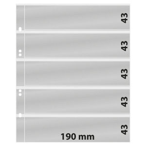 Fogli trasparenti Multi Collect a 5 strisce 10 pz. Lindner 1