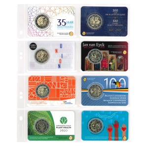Fogli trasparenti Multi Collect a 8 tasche per coin card 10 pz. Lindner 1