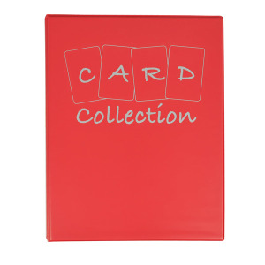 Album SUPERCARD grande con 10 fogli fissi a 9 tasche Rosso Master Phil 1