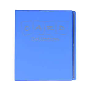 Album SUPERCARD piccolo con 14 fogli fissi a 4 tasche Azzurro Master Phil 1
