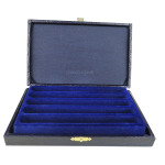 COFANETTO PER PENNE in legno rivestito in similpelle con 1 vassoio Master Phil 1
