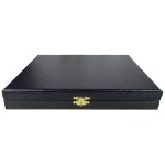 COFANETTO PER PENNE in legno rivestito in similpelle vuoto Piccolo Master Phil 1